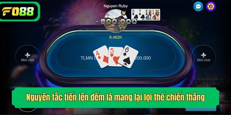 Nguyên tắc tiến lên đếm lá mang lại lợi thế chiến thắng