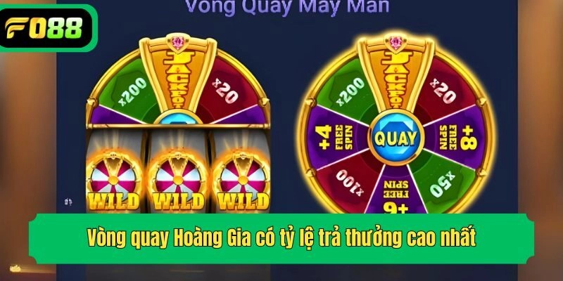 Vòng quay Hoàng Gia có tỷ lệ trả thưởng cao nhất